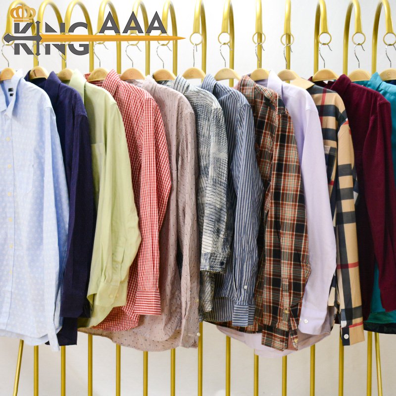 Korea Used clothes men shirt vip bales supplier ukay high quality 100kg in bulk