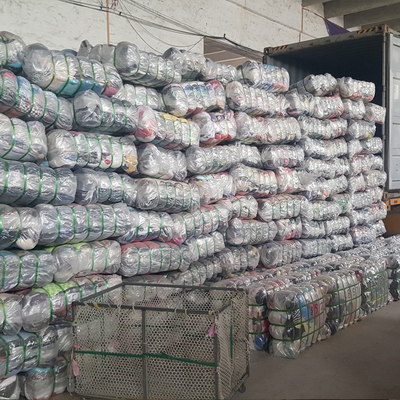Fashion clean cheap second hand clothing used children clothes bales 50kg 100kg