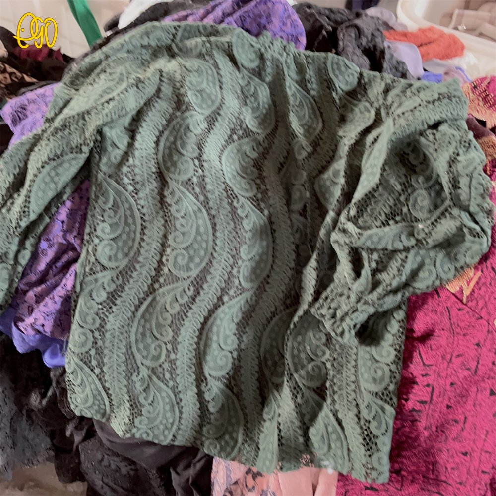 Original 2nd Hand Blouse Thrift Clothes Branded Lace Long Sleeves Shirt Tops Used Clothes 45kg to Philippines