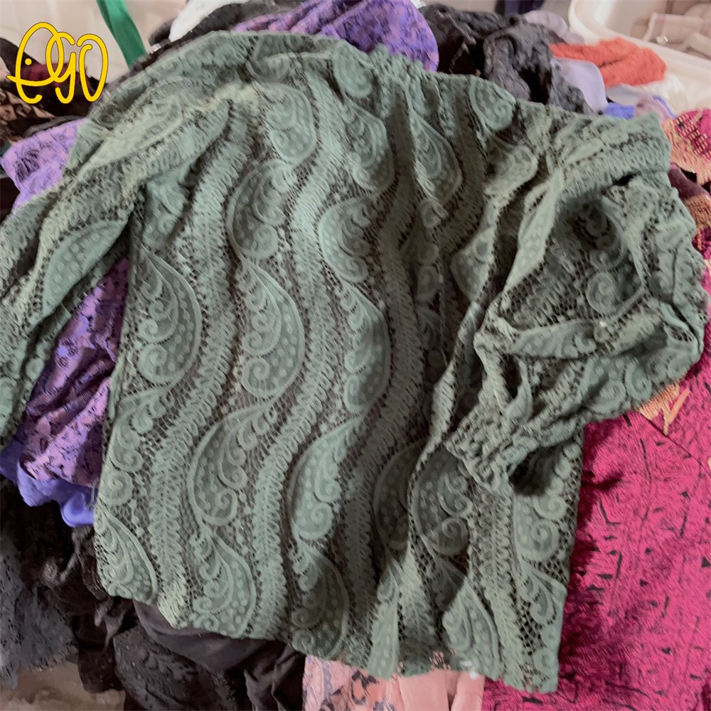 Original 2nd Hand Blouse Thrift Clothes Branded Lace Long Sleeves Shirt Tops Used Clothes 45kg to Philippines