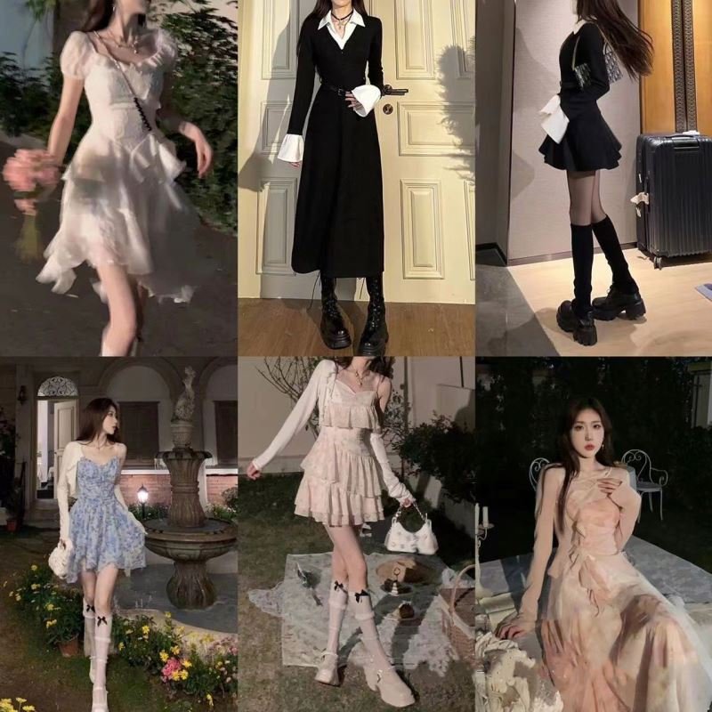 2023 Summer Best Selling Second Hand clothes Used Clothing Ladies Silk Dress Clothes Stock