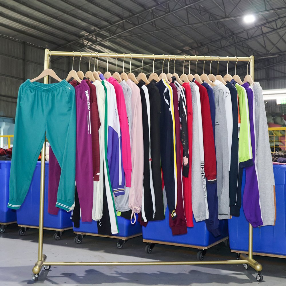 Premium Vintage Adult Jogging Cotton Wear Second Hand Summer Clothing Top Pant Ukay Bale Trendy Used Clothes Wholesale