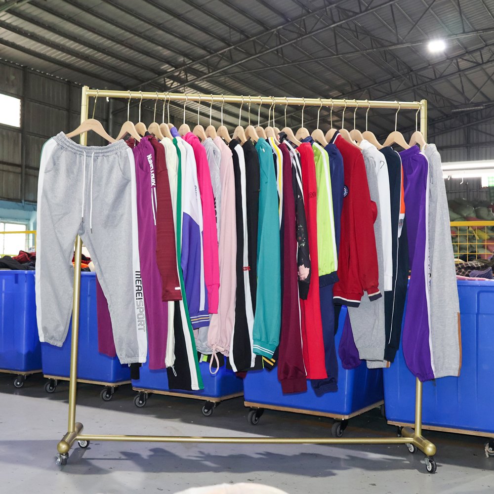 Premium Vintage Adult Jogging Cotton Wear Second Hand Summer Clothing Top Pant Ukay Bale Trendy Used Clothes Wholesale