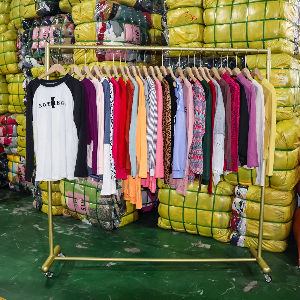 Fashion Mixed Cheap Used Clothes Old Used Clothes low Price Women Clothing Long T shirts