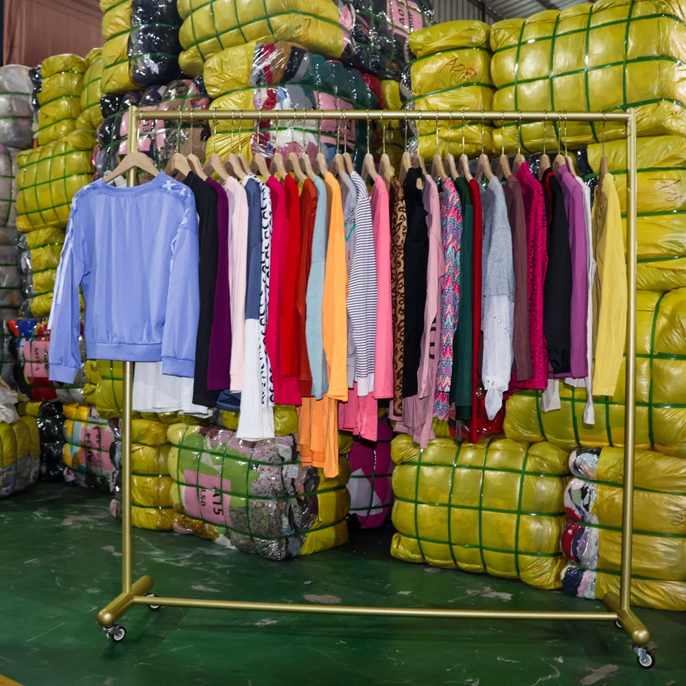 Fashion Mixed Cheap Used Clothes Old Used Clothes low Price Women Clothing Long T shirts