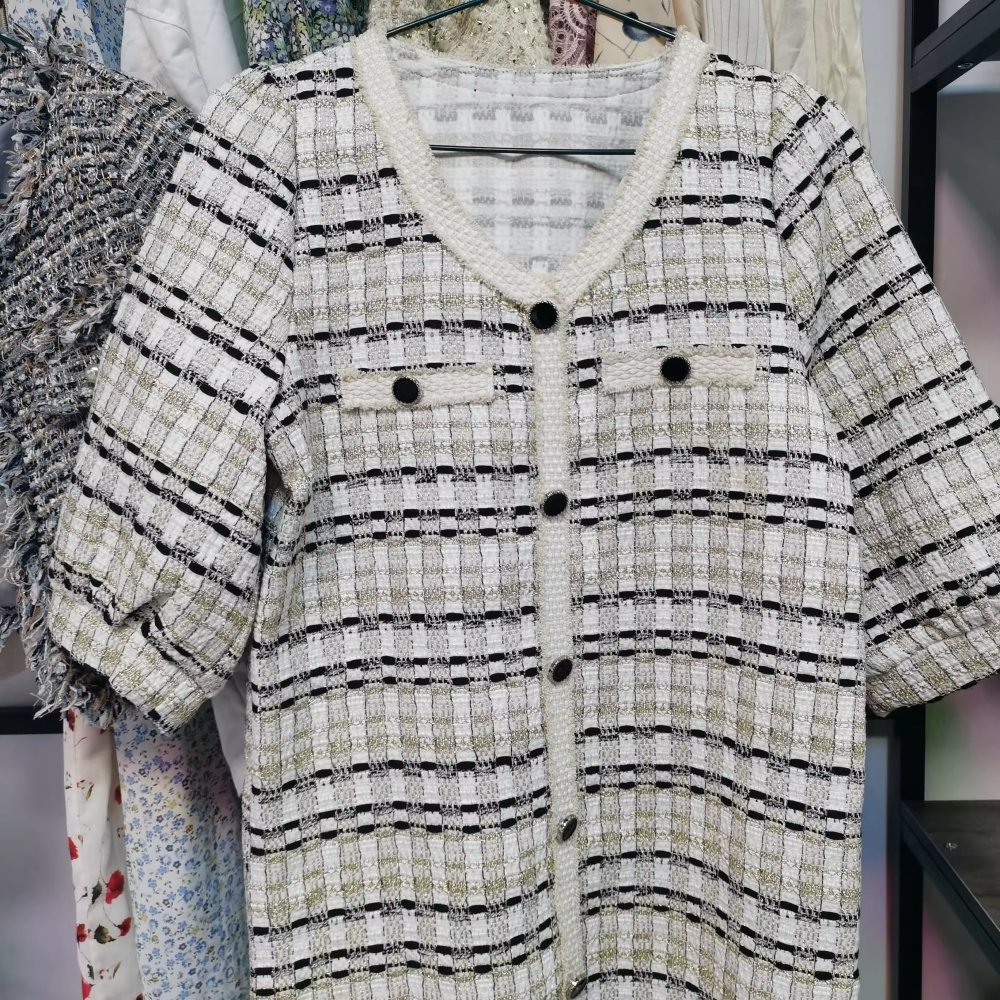 Best selling in Southeast Asia Autumn winter Used Clothes Women's Tweed Coats Women Worsted Coat Second Hand Clothing