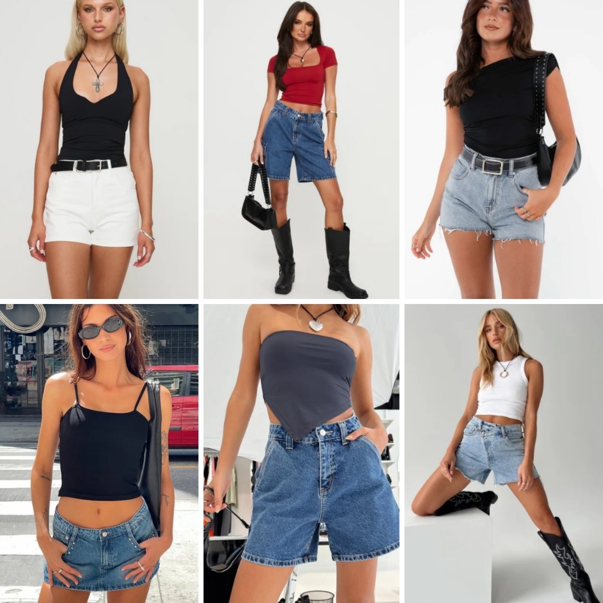2023 New Summer High Waist Denim Shorts Women's Slim Black Large Short Hot Pants Stock