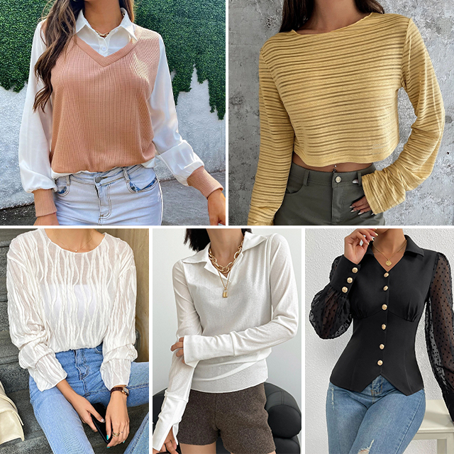 Brand Women's Mix Style Stock Dresses T-shirts Small Shirts Pants Skirts