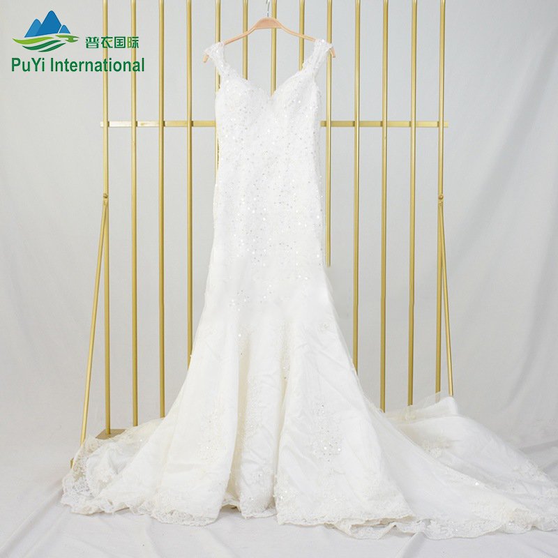Chiffon dress fashion performance dress wholesale second hand wedding dress used clothes for female