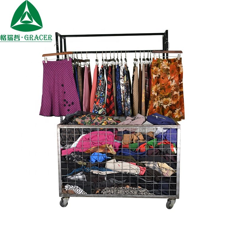 Used clothes in bales price Good Quality Ladies Wool Skirt bulk used clothing