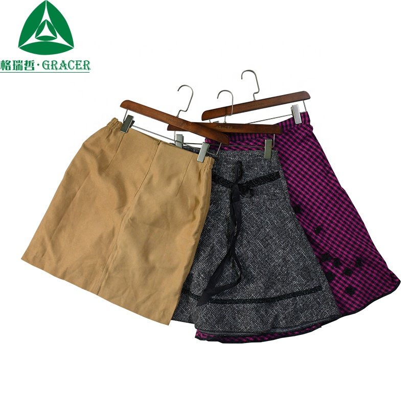 Used clothes in bales price Good Quality Ladies Wool Skirt bulk used clothing