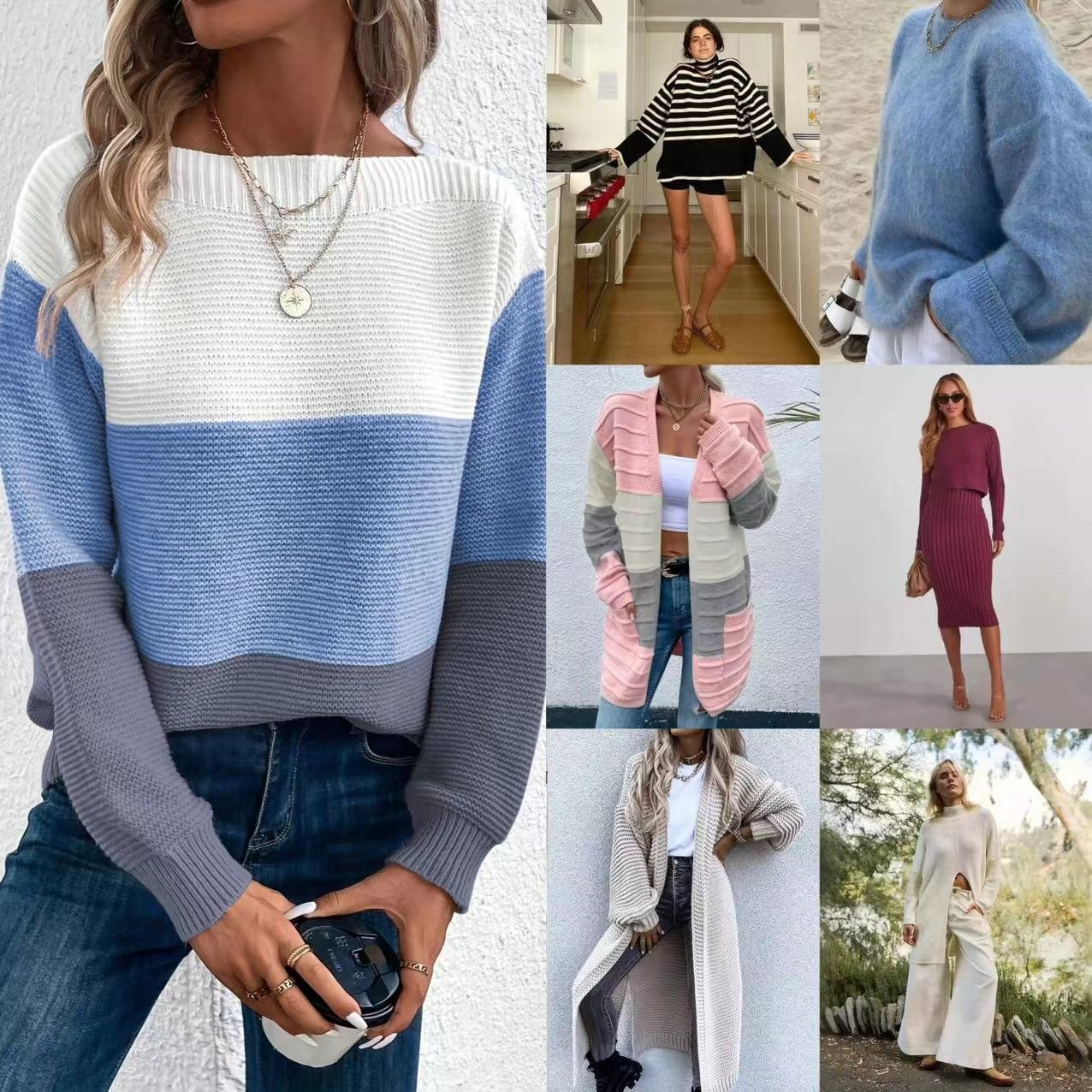 2024 new china used clothes in bale fashion used sweater girls long sleeve sweater jumpsuit winter clothes hooded