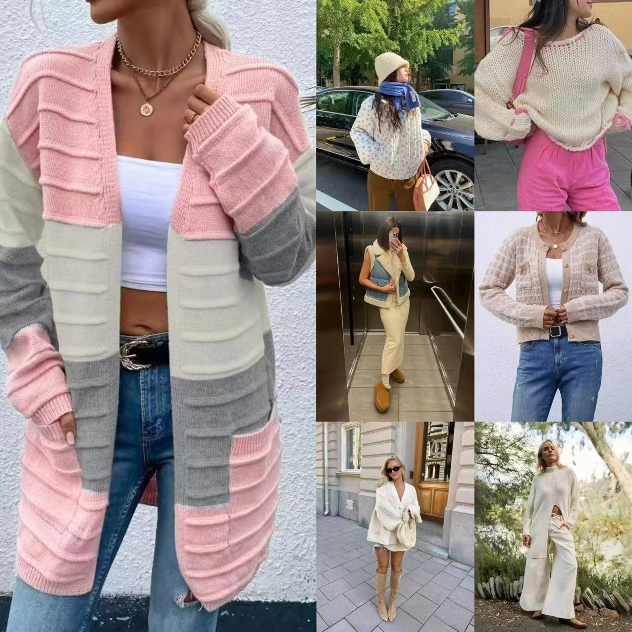 2024 new china used clothes in bale fashion used sweater girls long sleeve sweater jumpsuit winter clothes hooded