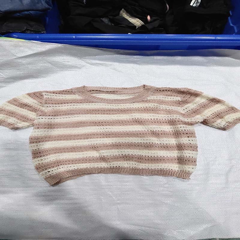 mesh sweater Manufacturer wholesale sweater Long short Sleeve knitwear used clothes