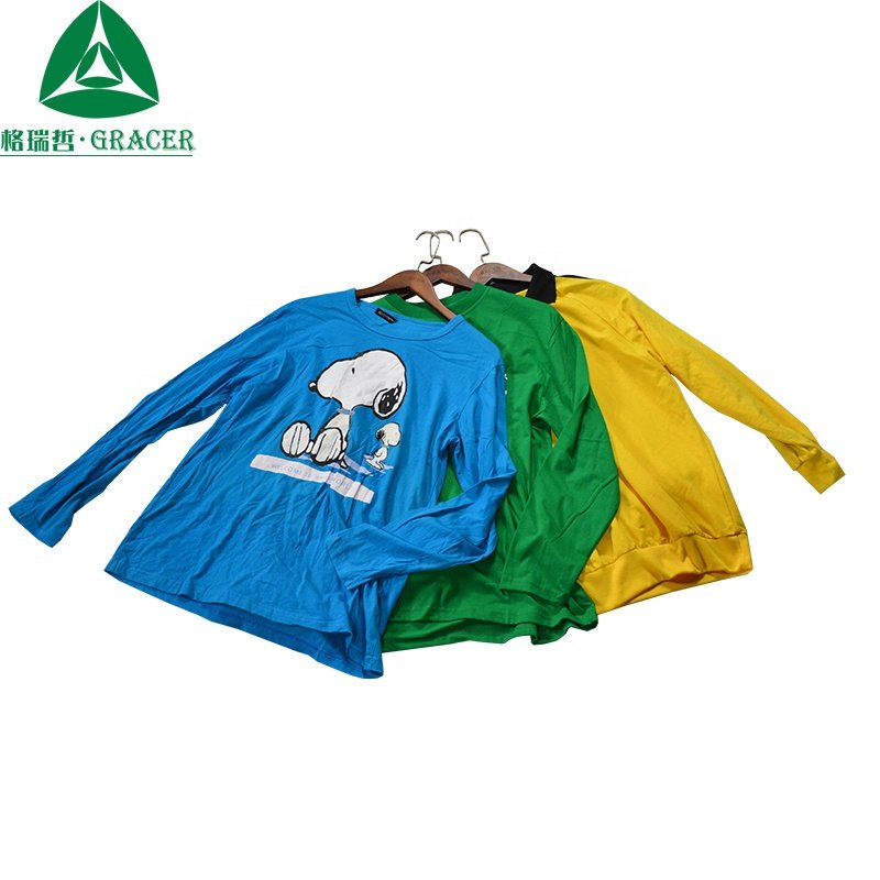 Second hand t shirt bulk wholesale clothing used clothes from korea
