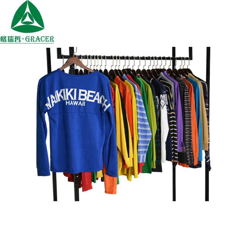 Second hand t shirt bulk wholesale clothing used clothes from korea
