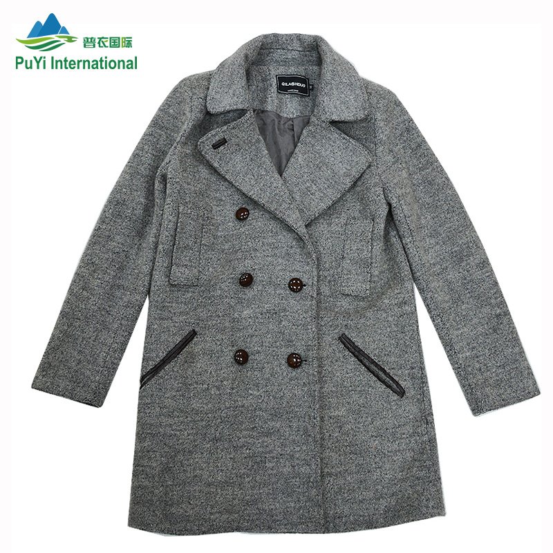 Branded used clothes second ropa used clothes import ladies winter worsted coat