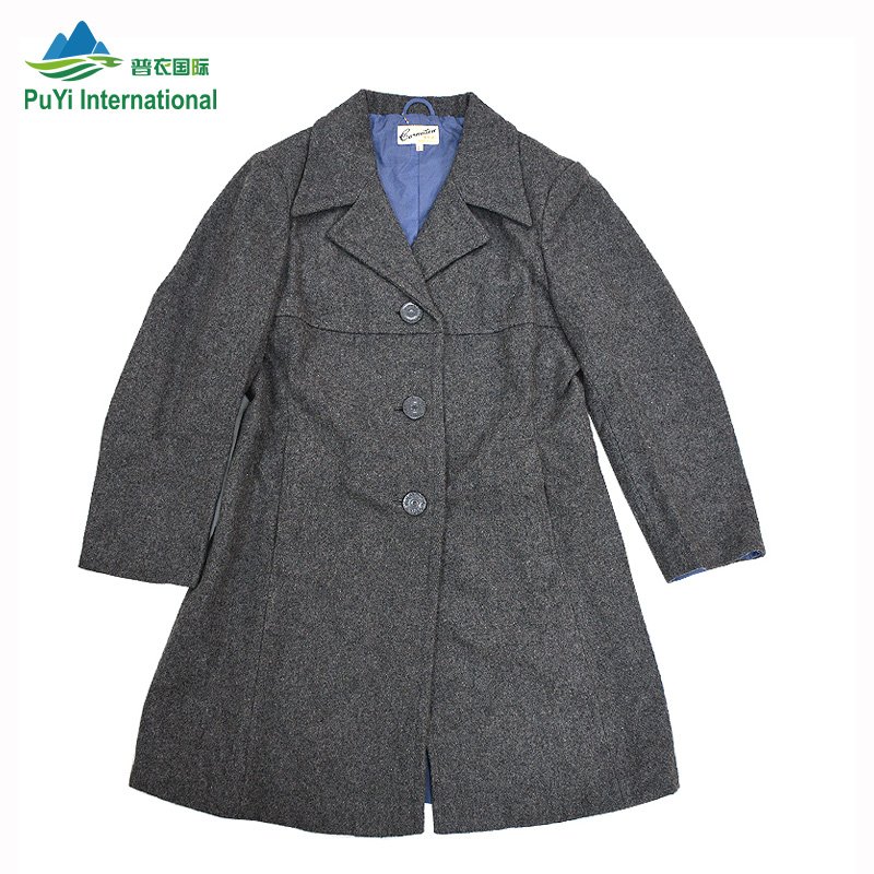 Branded used clothes second ropa used clothes import ladies winter worsted coat
