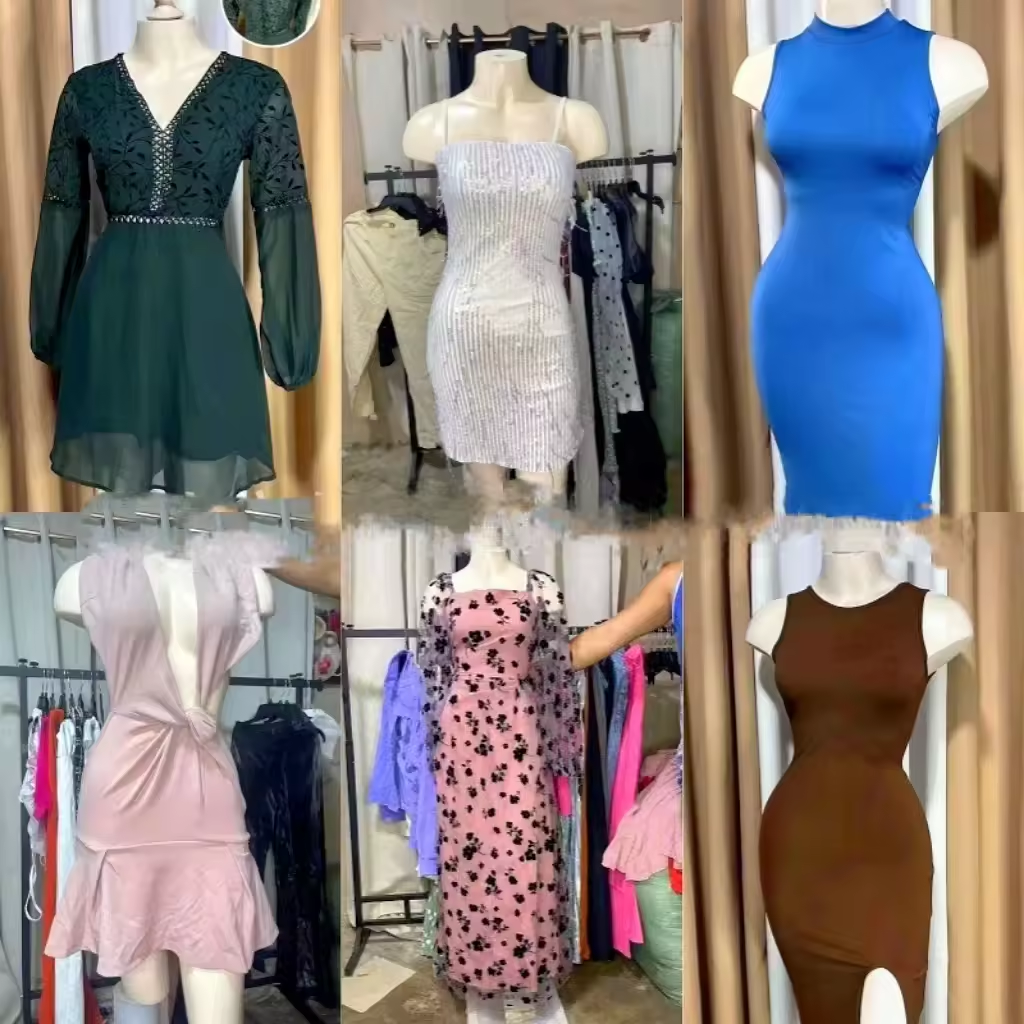 WO 2024Clearance Women's clothes wholesale casual dresses T-shirts mixed packaging random delivery stock clothing