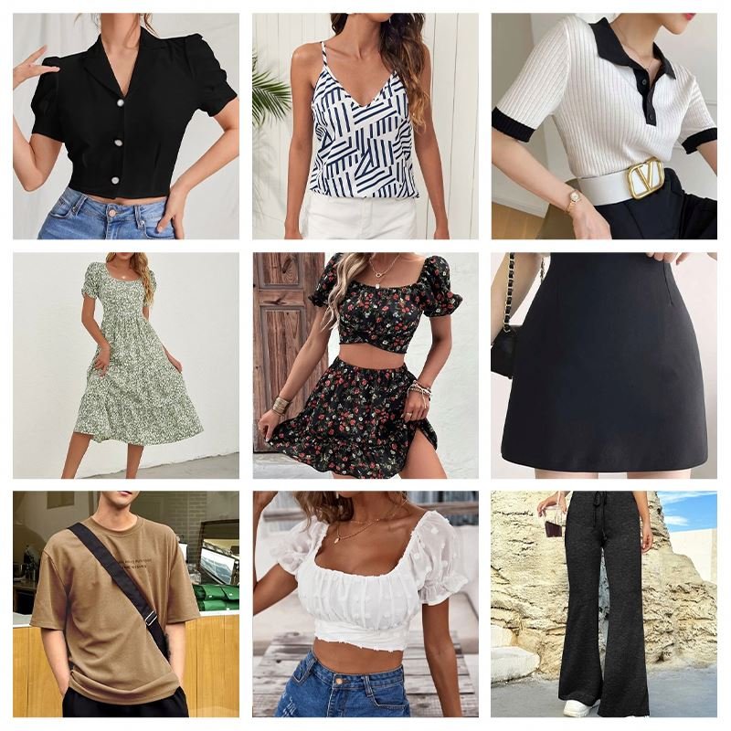 1.2 to 5.99 Original Miscellaneous Women Men Mix Clothes Dress Top T-shirt Children Jean Pants Sweatshirt Swimsuit Clothing