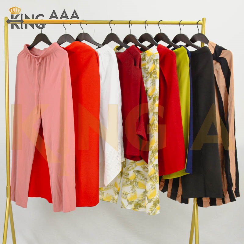 Cheap price Autumn women used clothes Korean second hand pants for ladies summer clothes