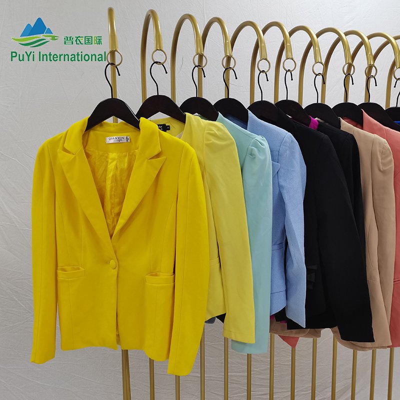 Ladies thin suits coats fashion old used clothes jackets only used clothes second hand clothes