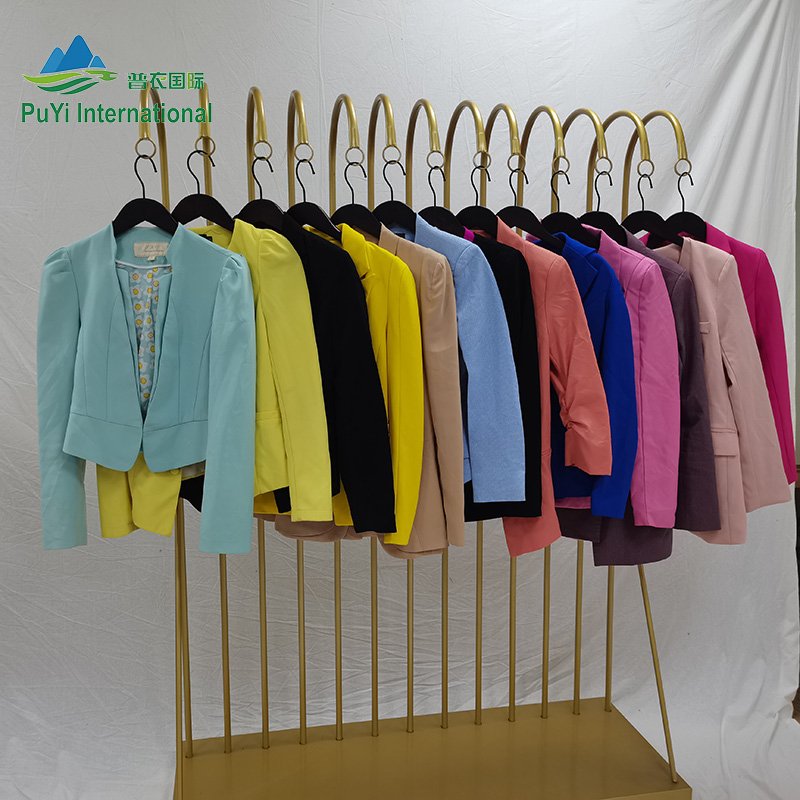 Ladies thin suits coats fashion old used clothes jackets only used clothes second hand clothes
