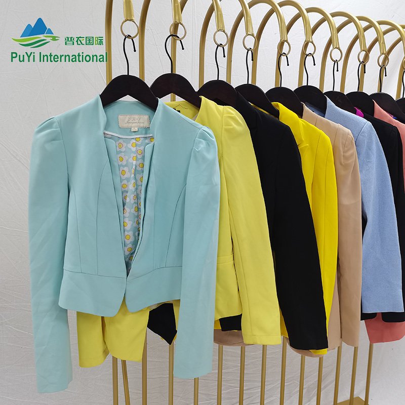 Ladies thin suits coats fashion old used clothes jackets only used clothes second hand clothes
