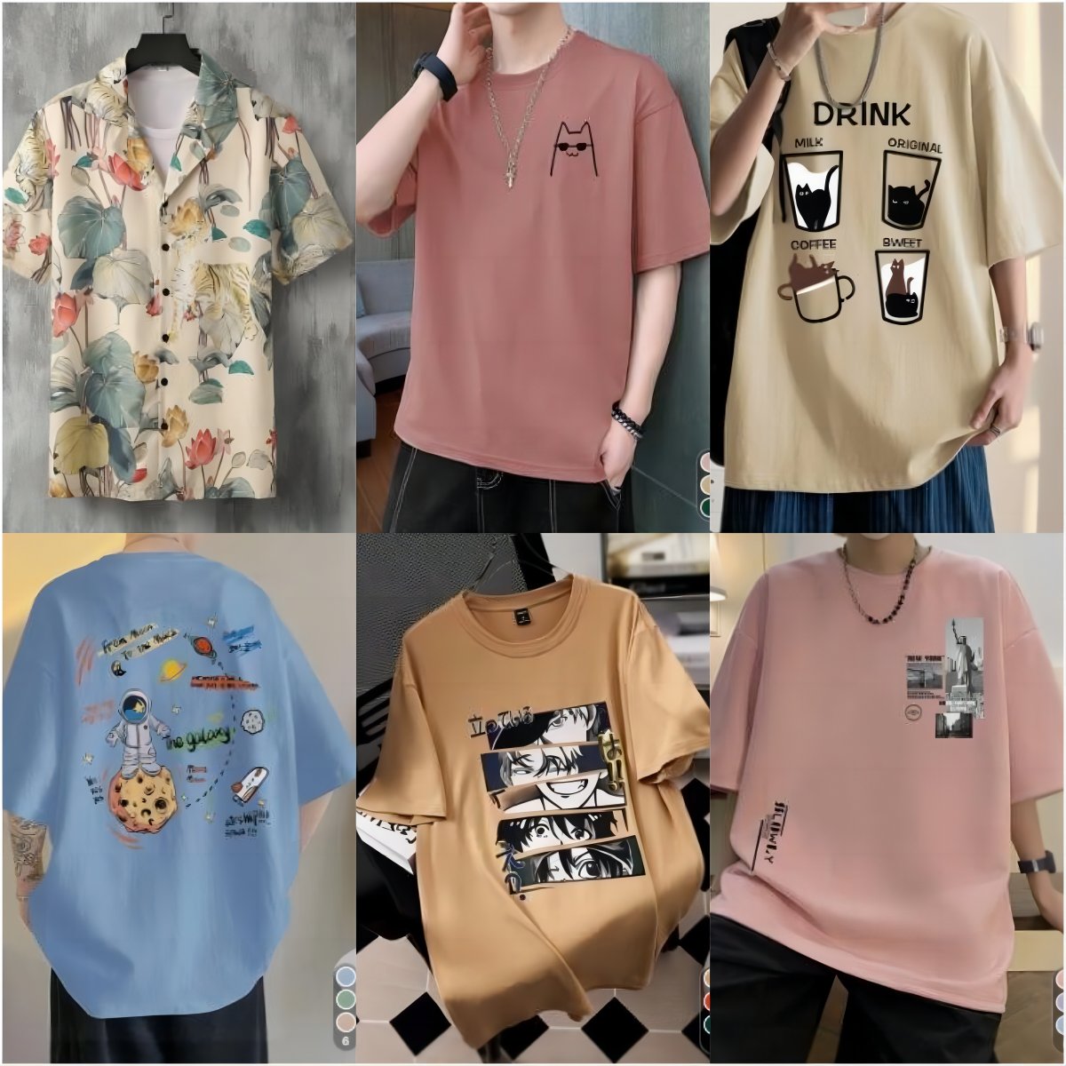 Clearance of Men's Used Summer POLO Shirt Logo Embroidered Pure Cotton Men's POLO T-shirt Inventory Randomly Shipped