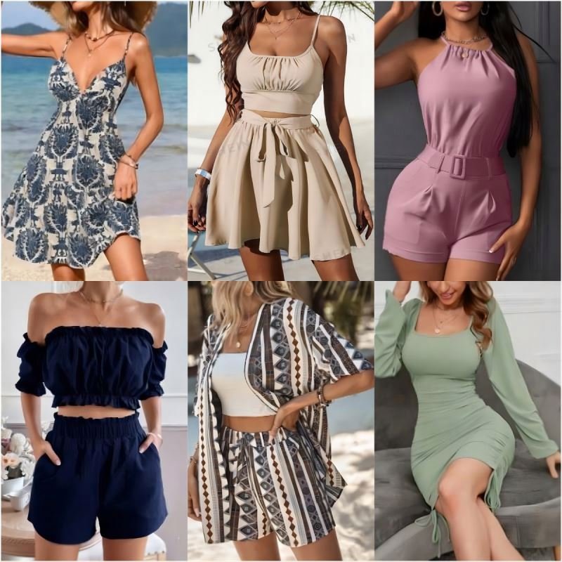 Used Women's Clothes Wholesale Casual Dresses Summer Used Clothing Bales Mixed Clothing Woman Blouse Second Hand Branded Stock