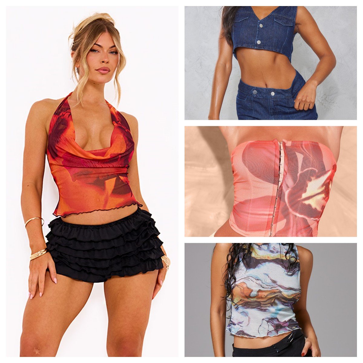 2022 Factory Sale second-hand clothes used Ladies mesh top Women's clothes tops stock