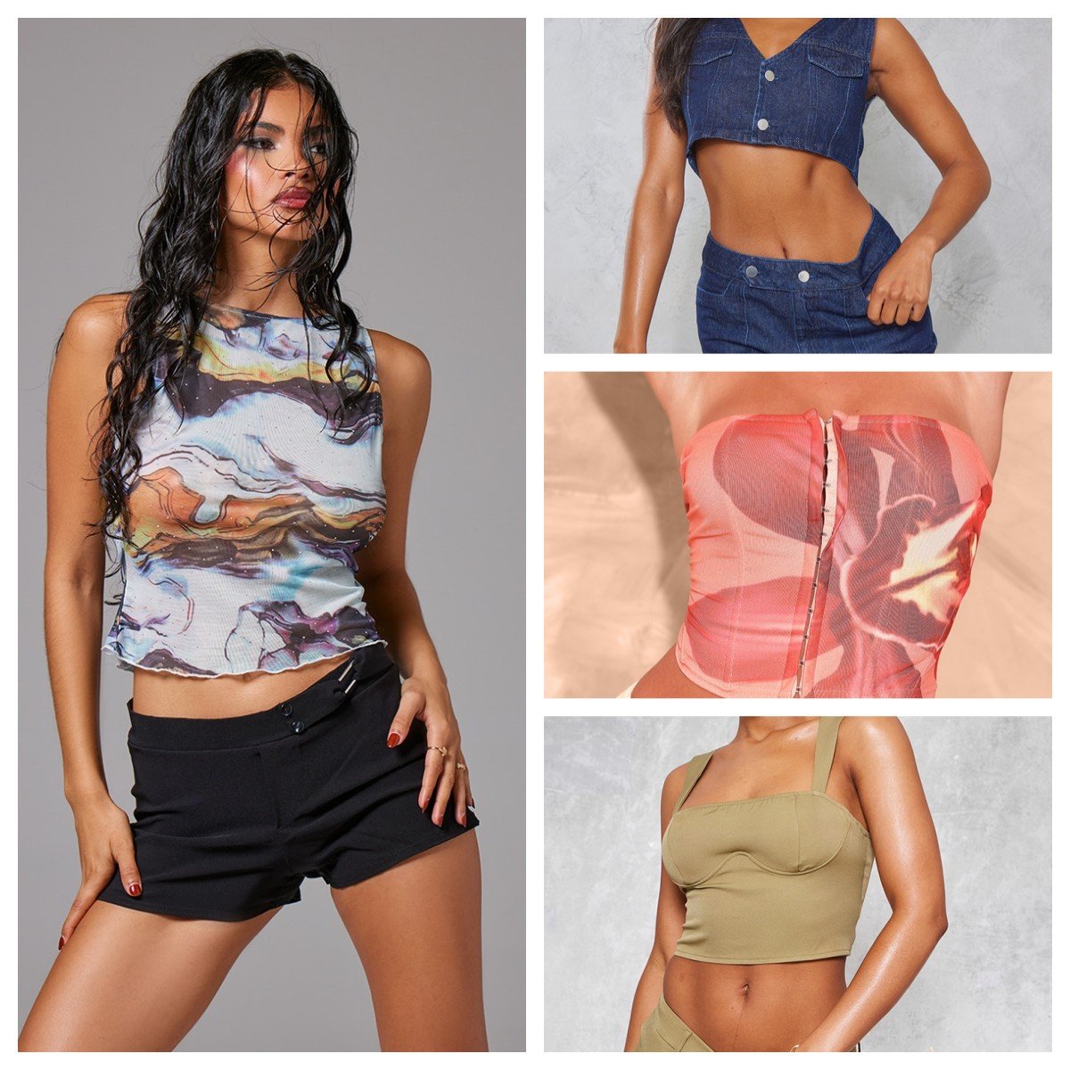 2022 Factory Sale second-hand clothes used Ladies mesh top Women's clothes tops stock