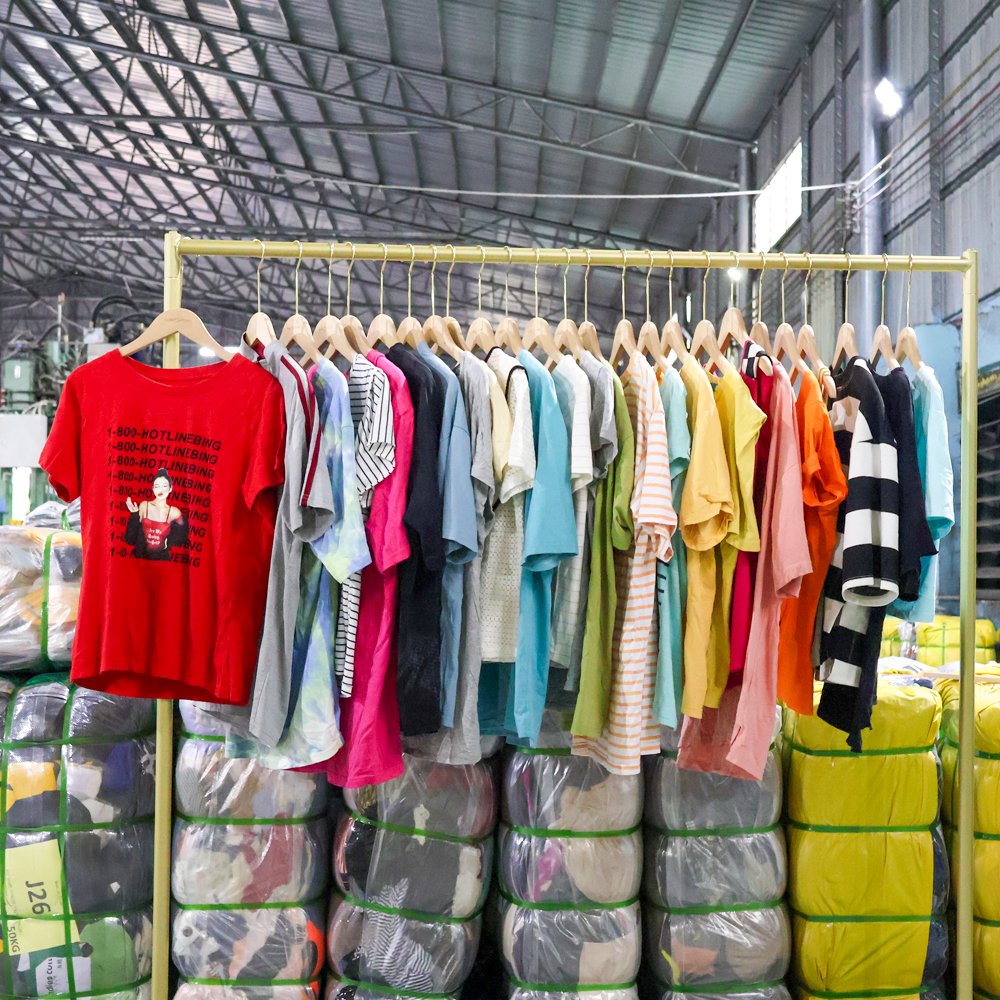 sexy lady tees factory bulk ladies tshirt summer used clothes in bale 40kg beavip women tee bales blouse assorted bulk clothes