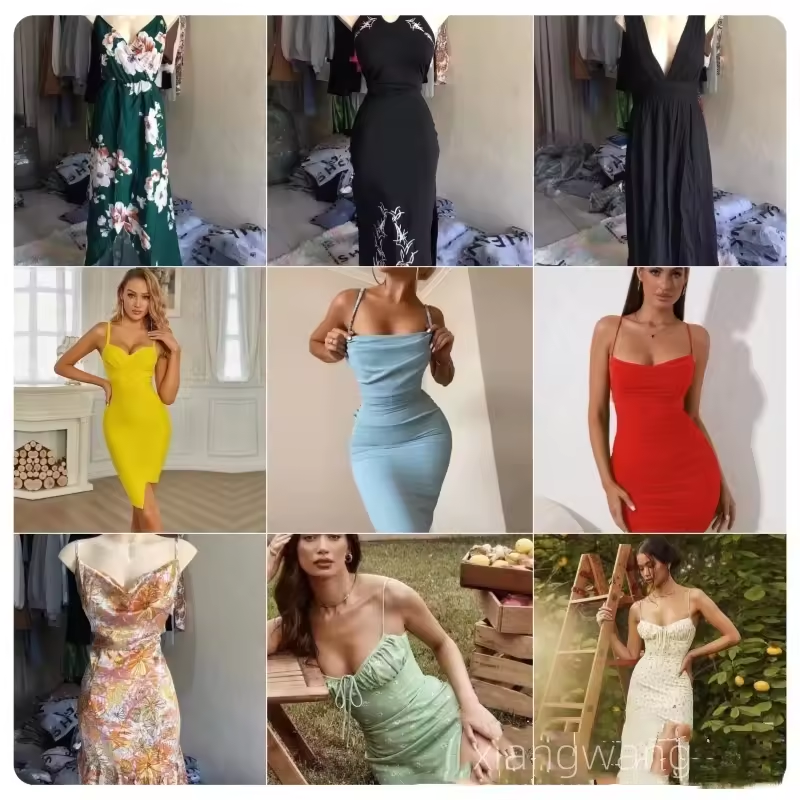 WO 2024 wholesale bulks brand new bales clothes used clothes for ladies used clothes korean style tight dress