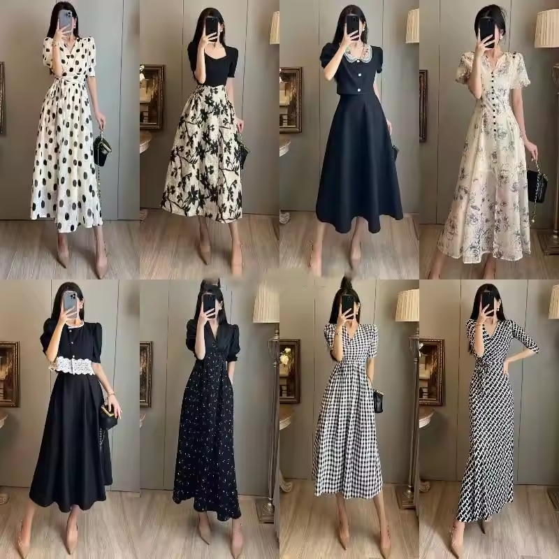 WO 2024 wholesale bulks brand new bales clothes used clothes for ladies used clothes korean style tight dress