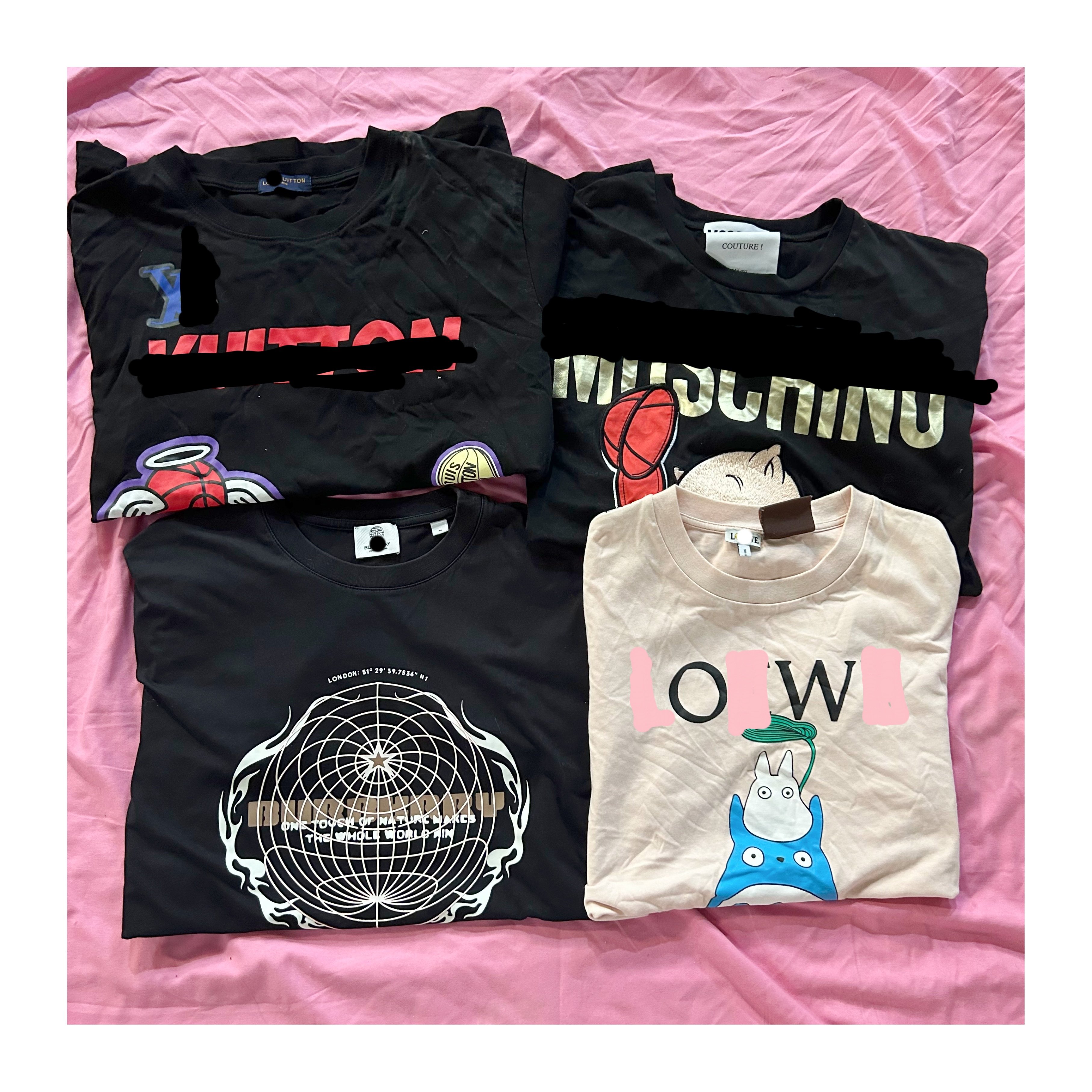 Wholesale used second hand luxury brand T-shirts for unisex in good conditions fashion