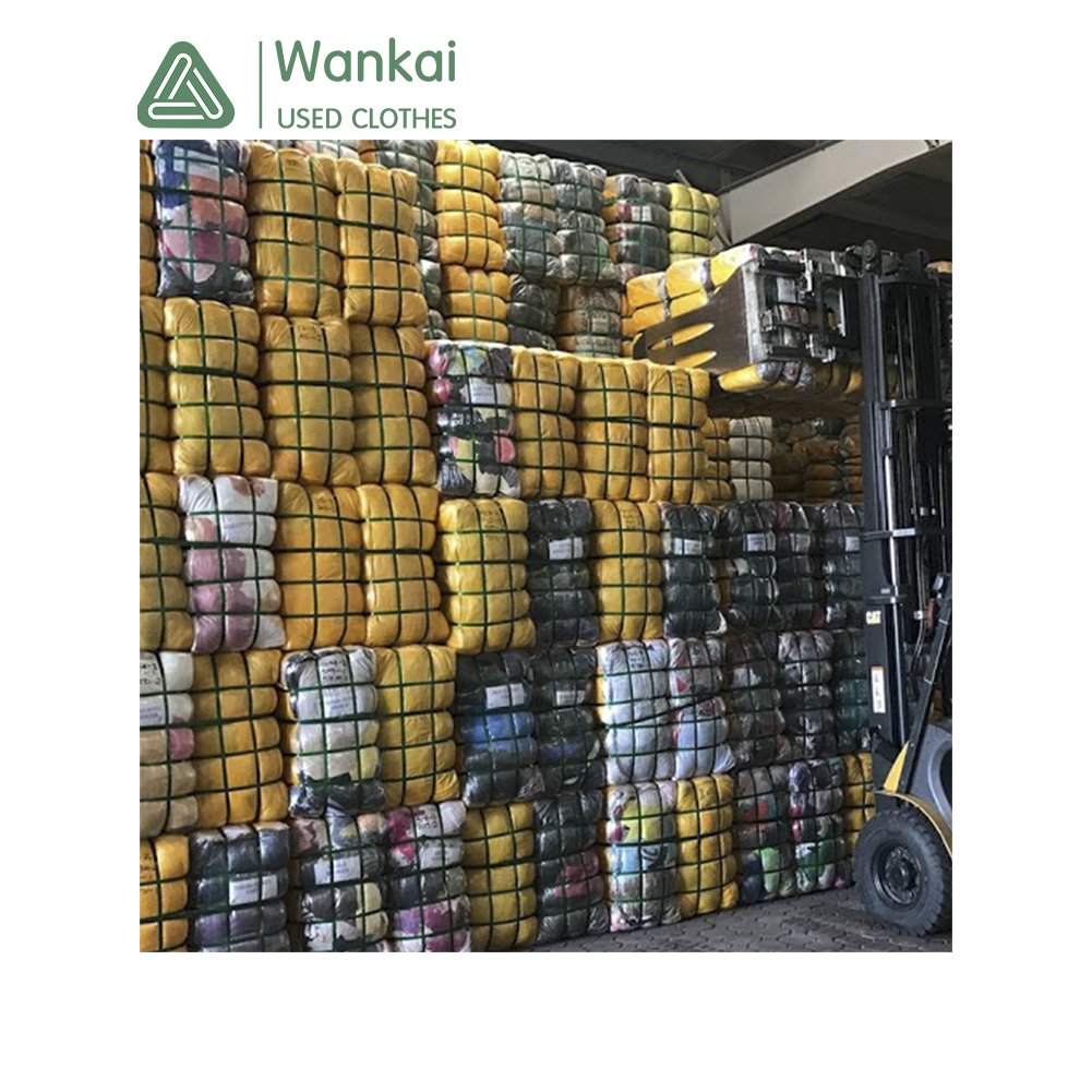 2021 Good Branded Bale Secondhand Clothing Bulk, Mixed Package Korean Bales Mixed Used Clothing 45Kg