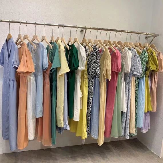 2022 Wholesale Apparel Manufacture Second Hand Clothing Mixed Bales Fashion Class A Korean Girls Casual Dress Used Clothes