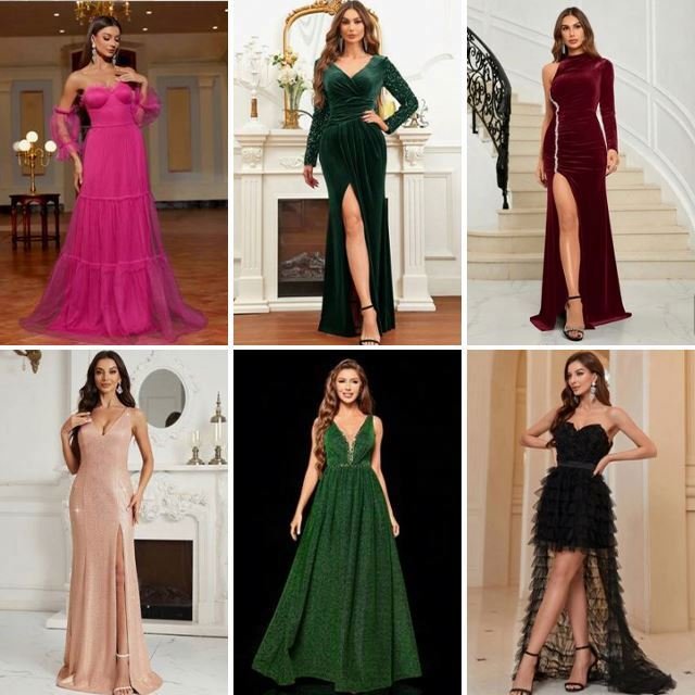 Wholesale High Quality Used Clothing Second Hand Ladies Dress Fashion Ladies Silk Long Dresses Bales Thrift For Women
