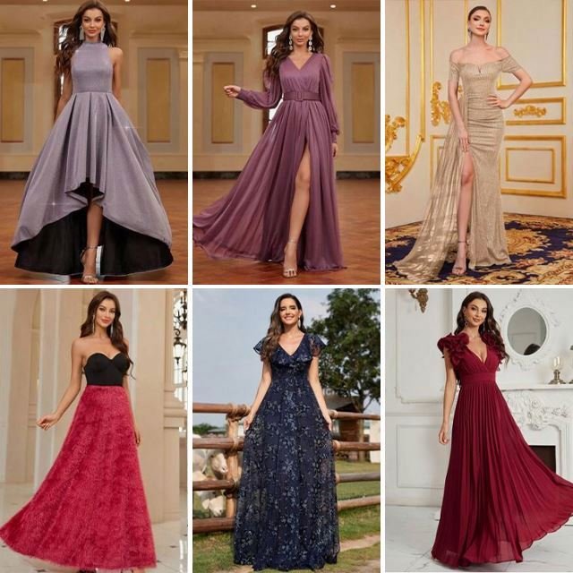 Wholesale High Quality Used Clothing Second Hand Ladies Dress Fashion Ladies Silk Long Dresses Bales Thrift For Women