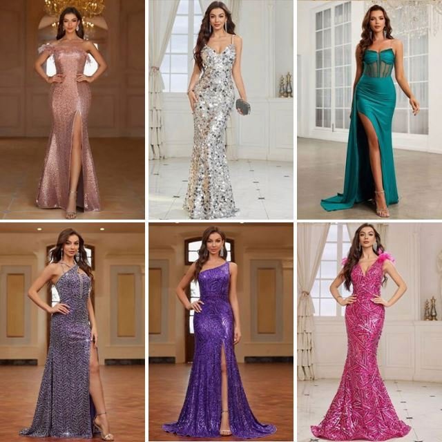 Wholesale High Quality Used Clothing Second Hand Ladies Dress Fashion Ladies Silk Long Dresses Bales Thrift For Women