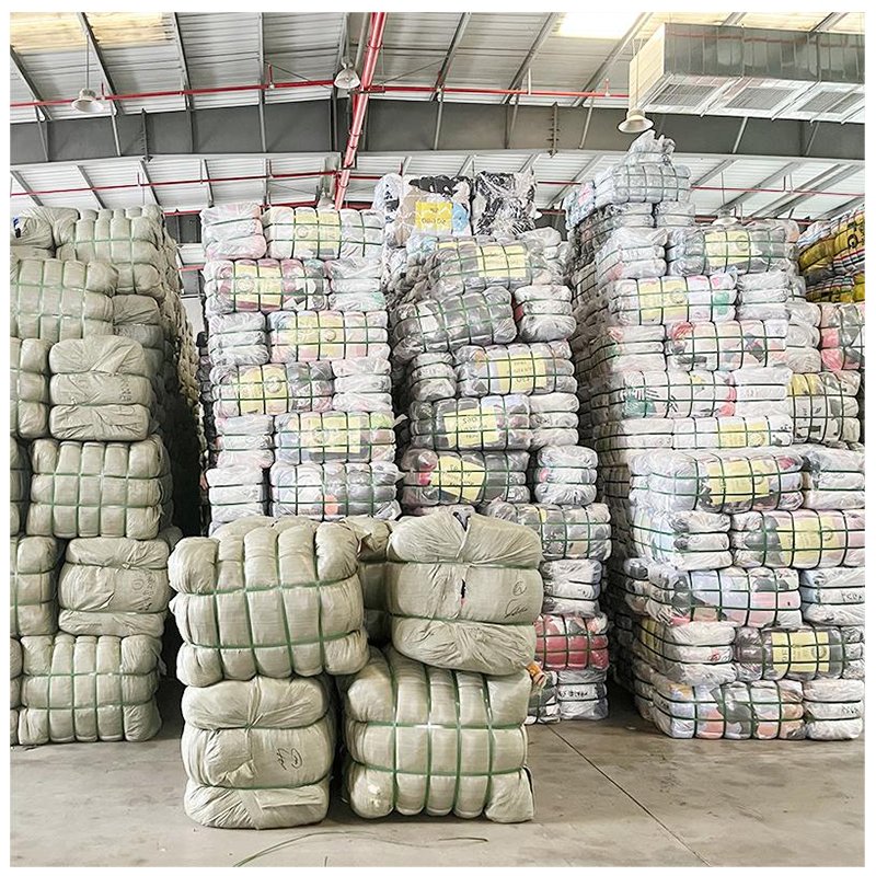 china factory korea style full length denim overalls casual used clothes for women mixed bales for sale
