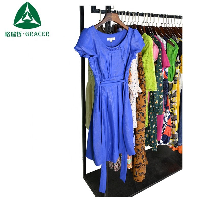 second-hand clothes Ladies Cotton Dress used clothes wholesale new york