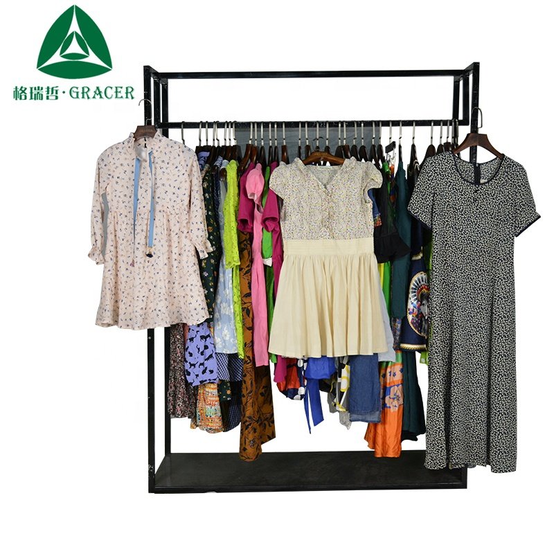 second-hand clothes Ladies Cotton Dress used clothes wholesale new york