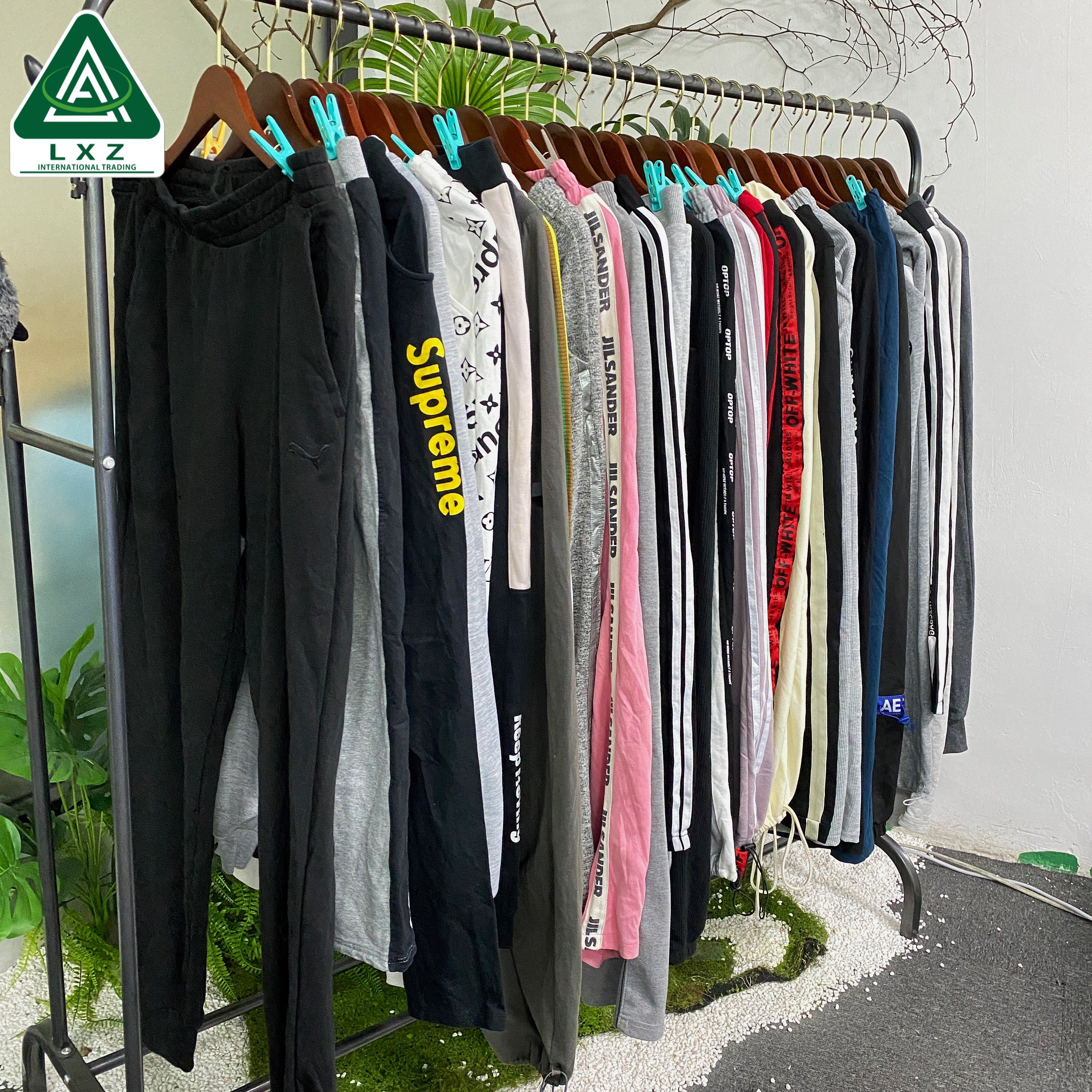 LXZ Cotton Sport Pants Second Hand Clothes Bales From China Bales Used Clothes Branded