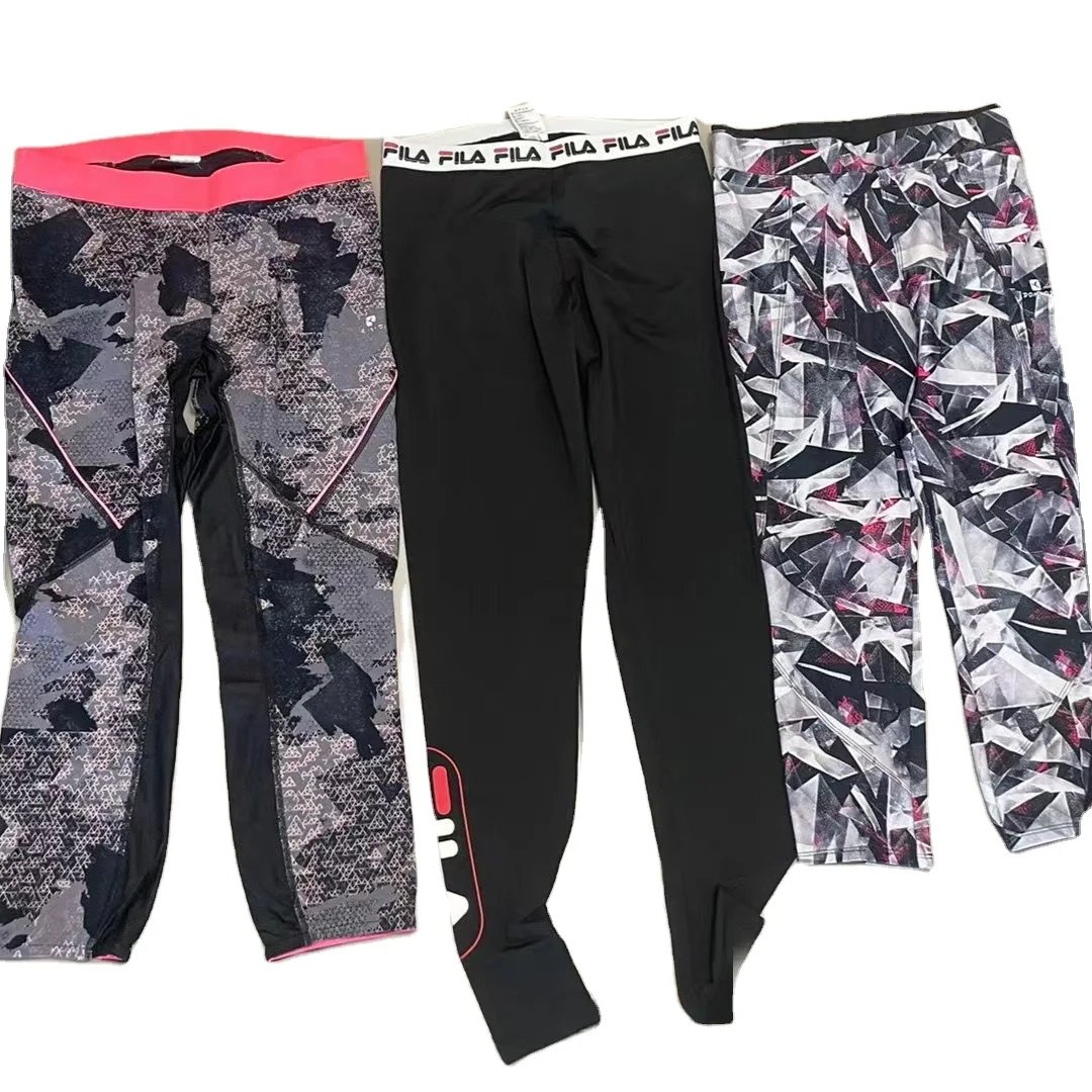 Korea Factory Direct Secondhand Brand Clothing Fashion Quality Cotton Mixed Used Clothes Leggings For Women