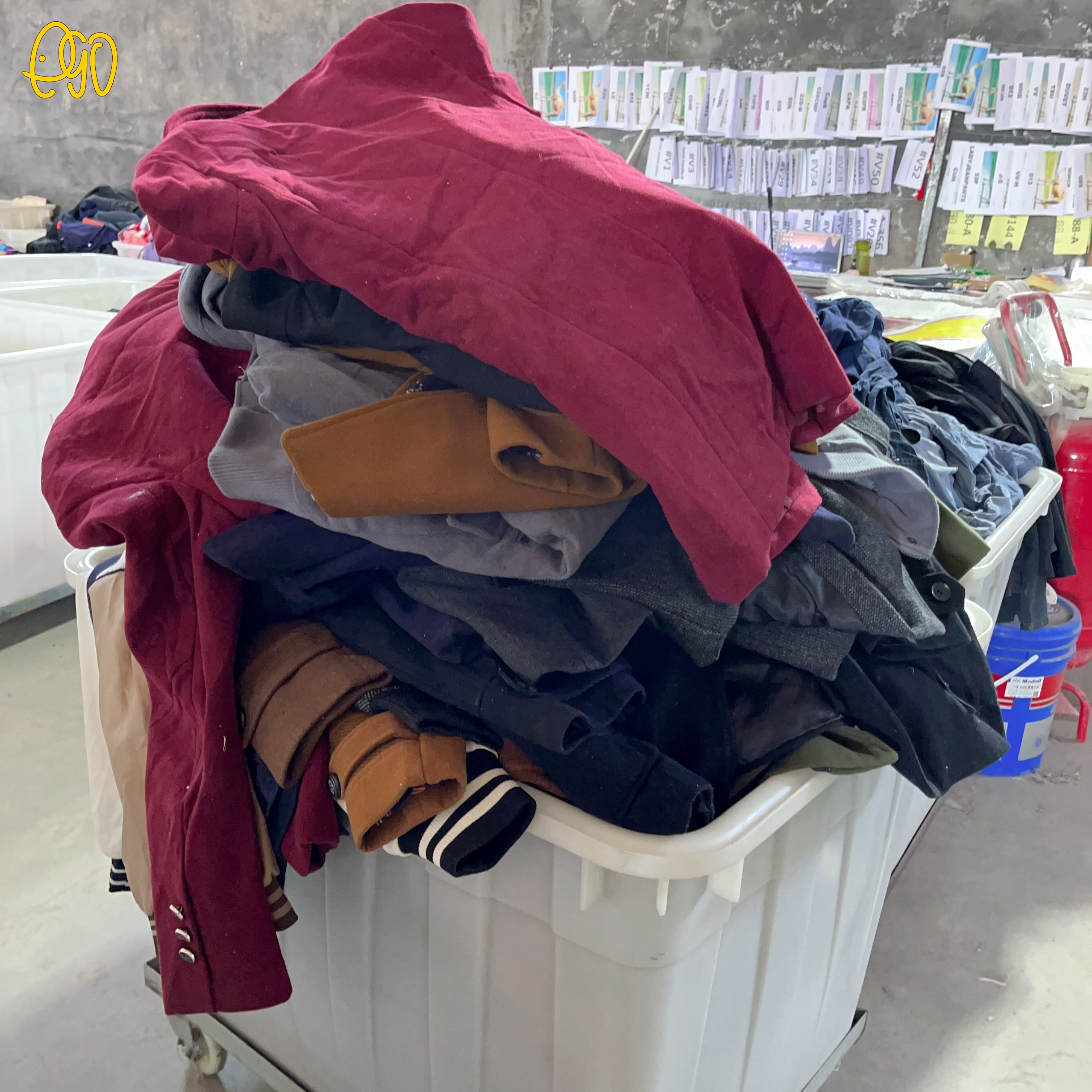 Second Hand Coat Men Used Clothes Bales Winter Coat Woolen Ukay Ukay Bales
