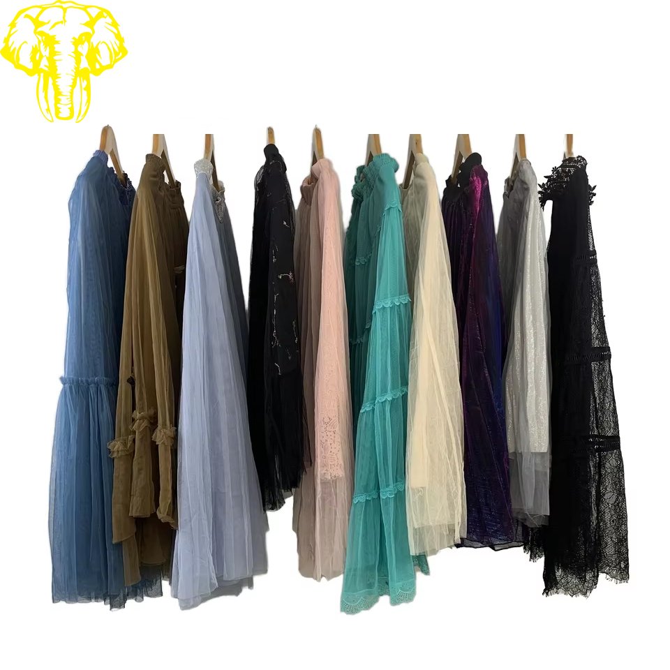 Premium Quality Plus Size Women's Tulle Skirt Mini Used Clothes Wholesale 45kg MOQ Clean Colorful Condition Mix Size for Adults