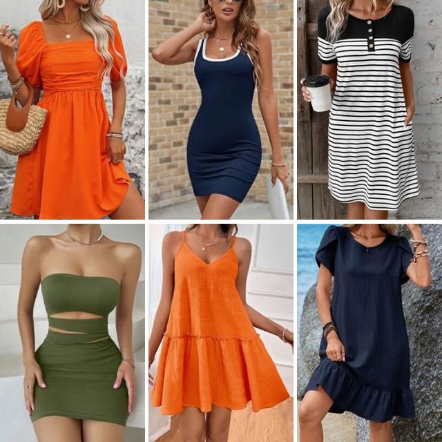 2024 Women's Digital Printed Casual Dress Summer V-neck Short sleeved Dress Women's Dress Random Shipping
