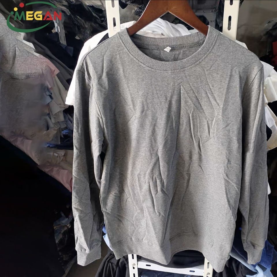 Megan High Discount Bales Cotton Used Clothes Bundle Light Printing Men's Used Hoodies